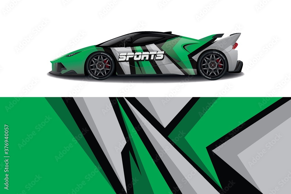 Sports car wrapping decal design Sports car wrapping decal design