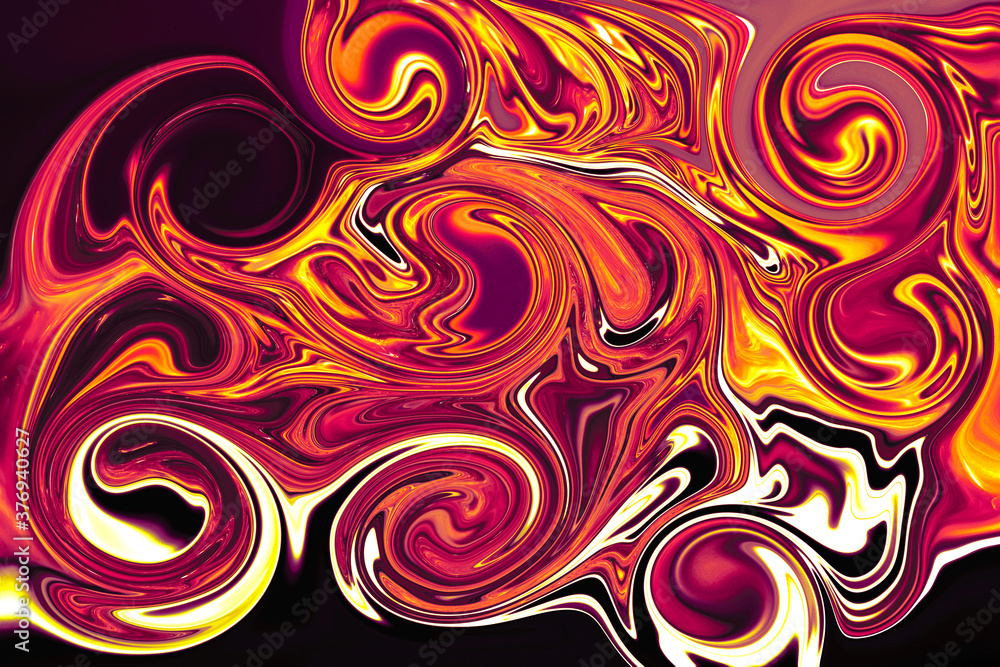 Fondo abstracto de colores cálidos con efecto de olas