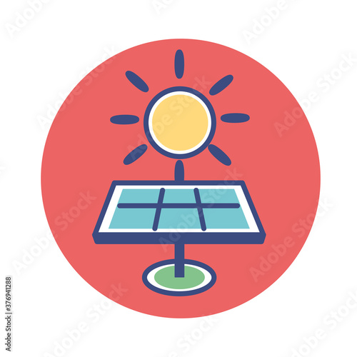 Isolated pannel enviroment ecology nature cartoon- Vector