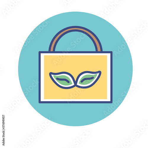 Isolated care enviroment ecology nature cartoon- Vector