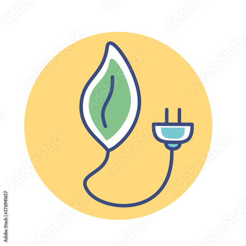 Isolated care enviroment ecology nature cartoon- Vector