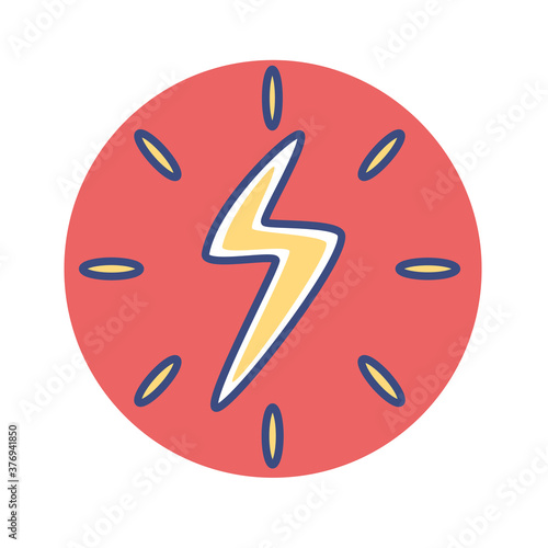 isolated energy enviroment ecology nature cartoon- Vector