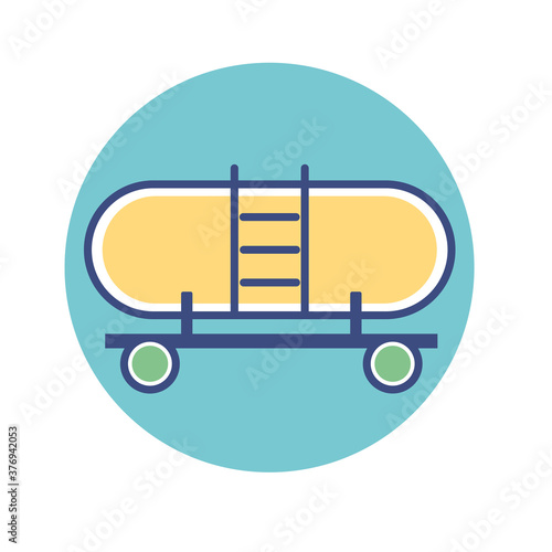 isolated gas enviroment ecology nature cartoon- Vector