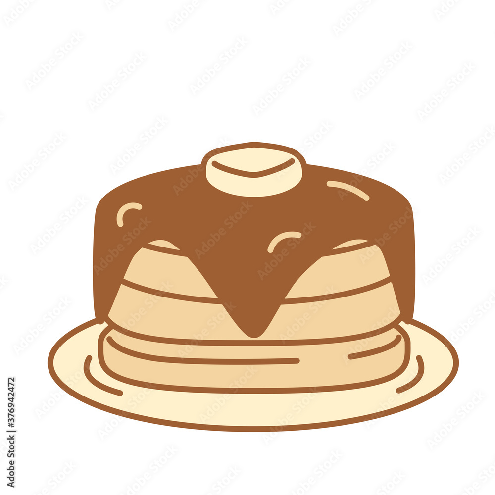 Isolated dessert food bakery delicious icon - Vector Isolated dessert food bakery delicious icon - Vector