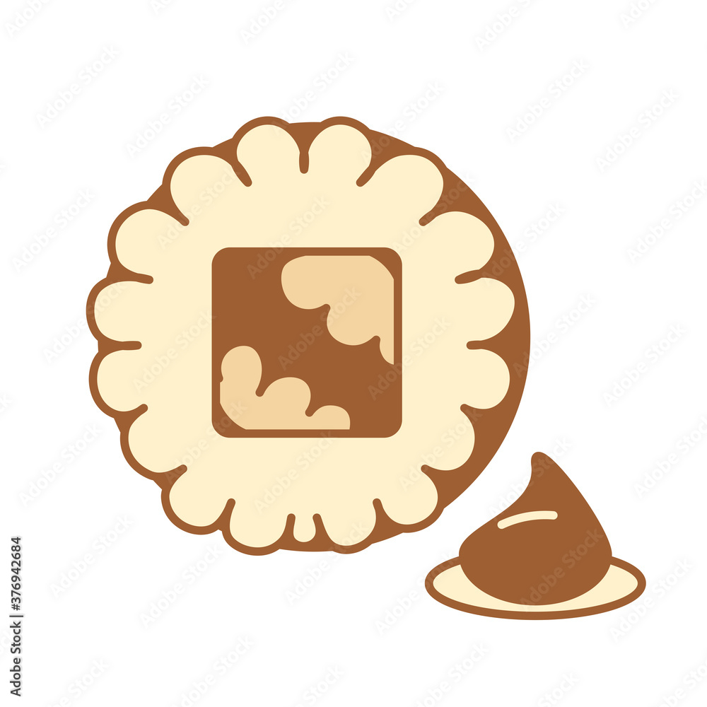Isolated coockie food bakery delicious icon - Vector Isolated coockie food bakery delicious icon - Vector