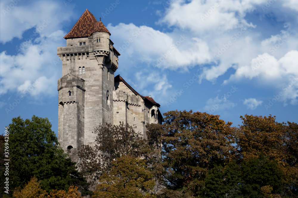 Medieval castle Lichtenstein in Maria Enzersdorf in Lower Austria near Vienna