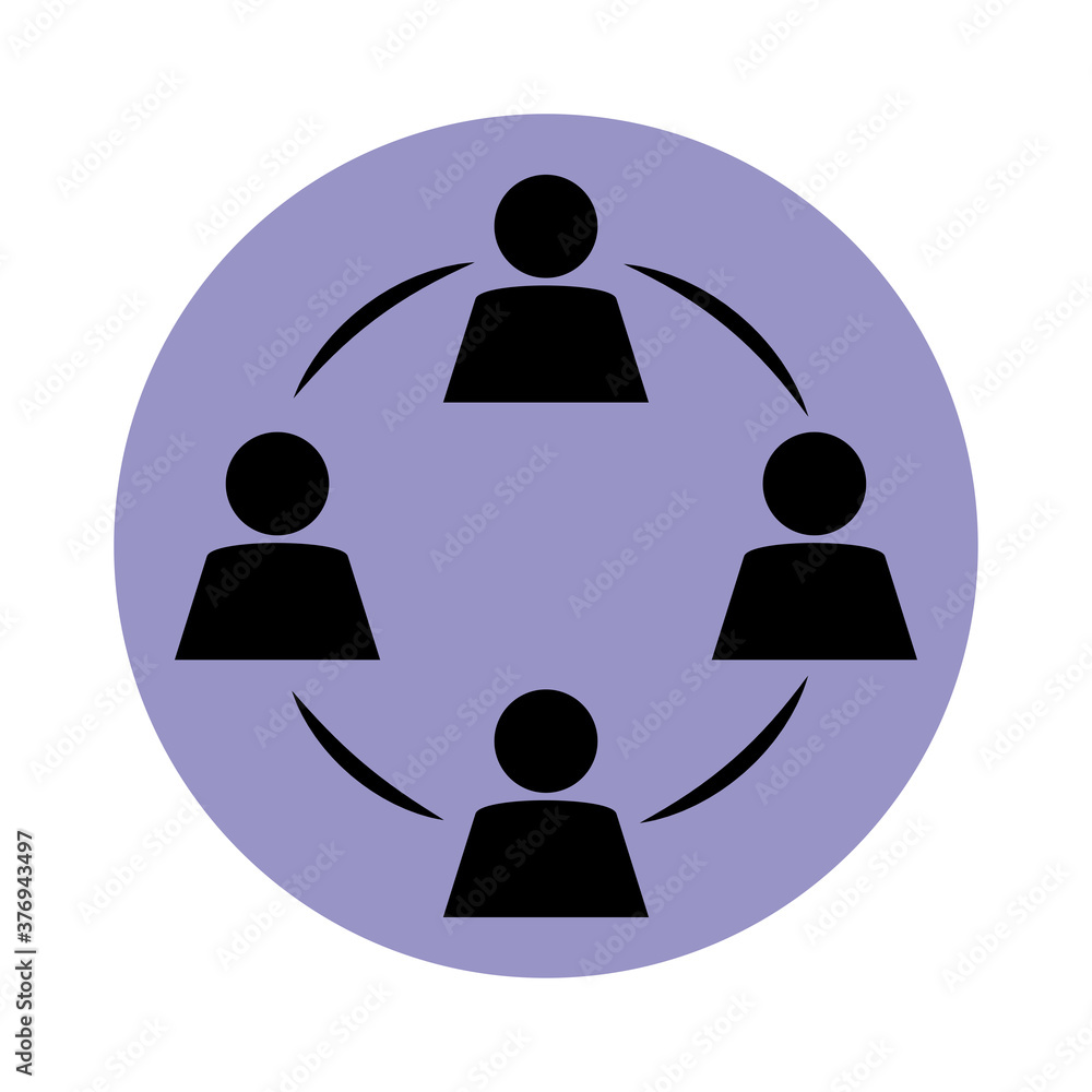 together, workgroup society pictogram, block silhouette icon together, workgroup society pictogram, block silhouette icon