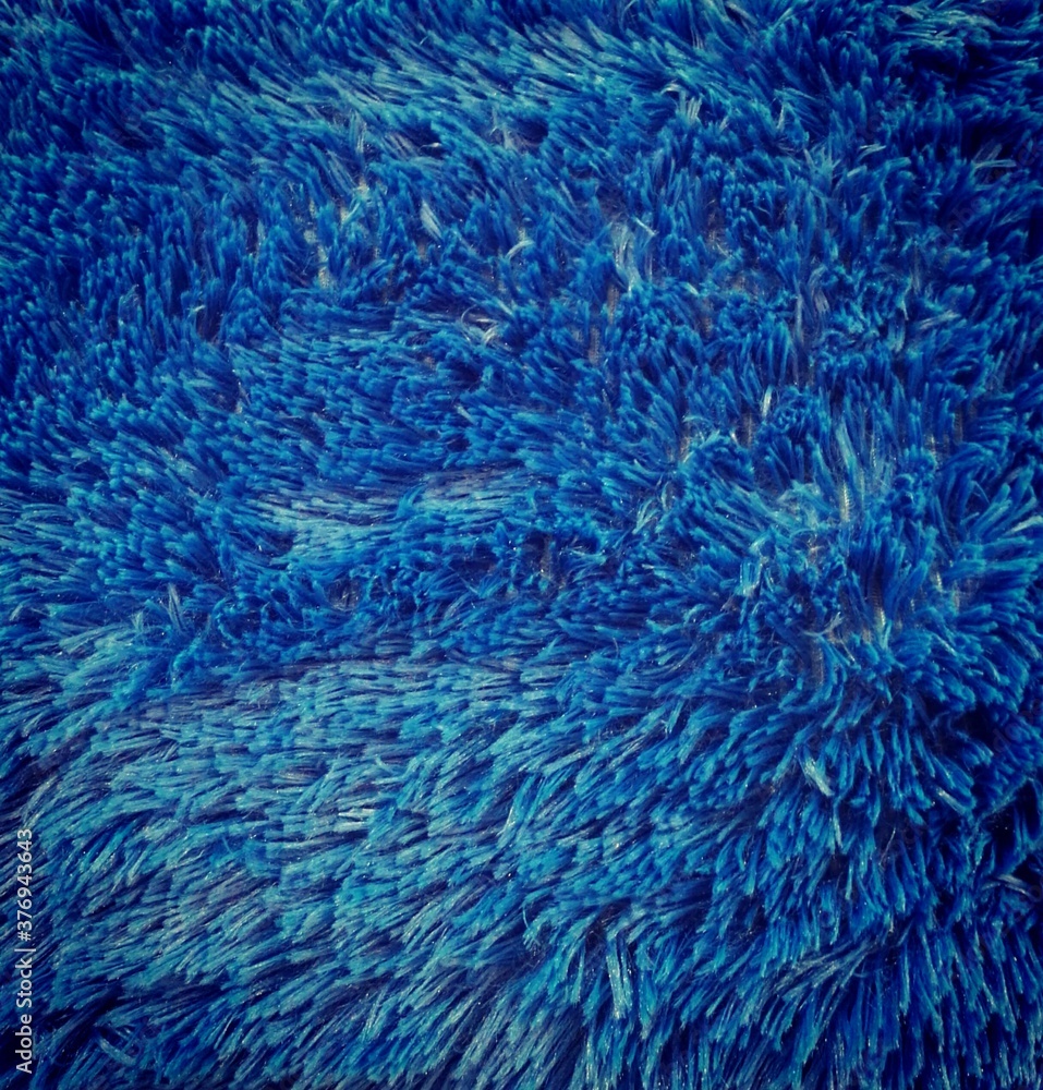 Blue fur texture.