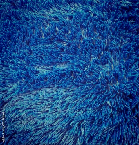 Blue fur texture.