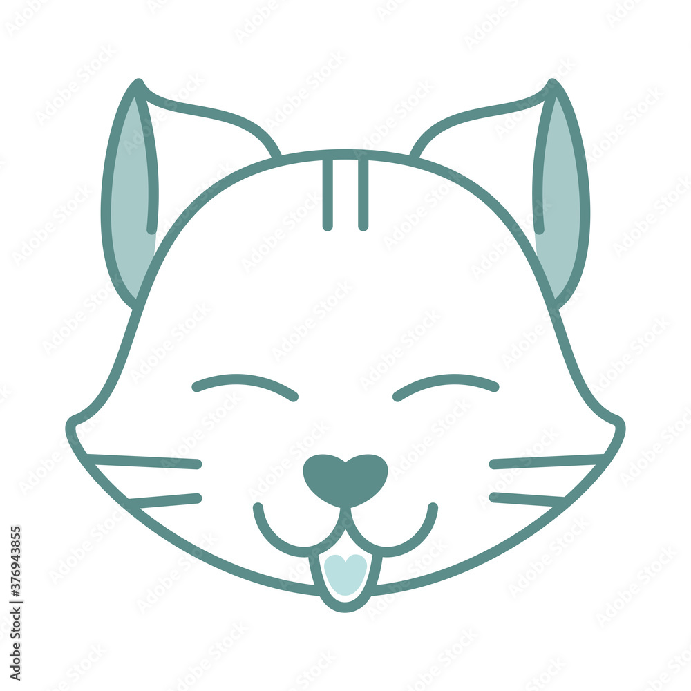 Isolated cat pet things veterinary pets articles icon - Vector Isolated cat pet things veterinary pets articles icon - Vector