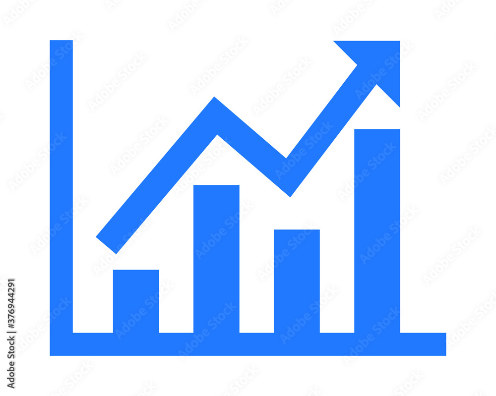 growing business graph icon growing business graph icon