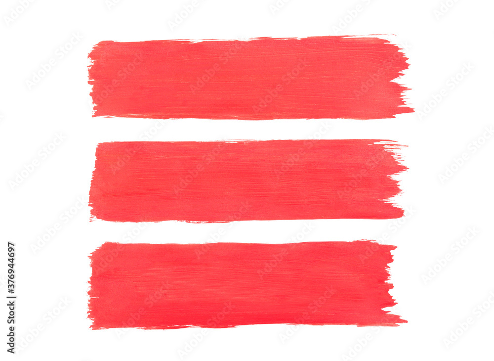 Pink colored paint strokes on a white background Pink colored paint strokes on a white background