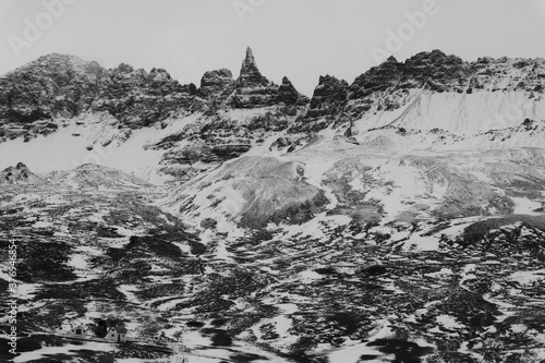 Hraundrangar in Öxnadalur Iceland