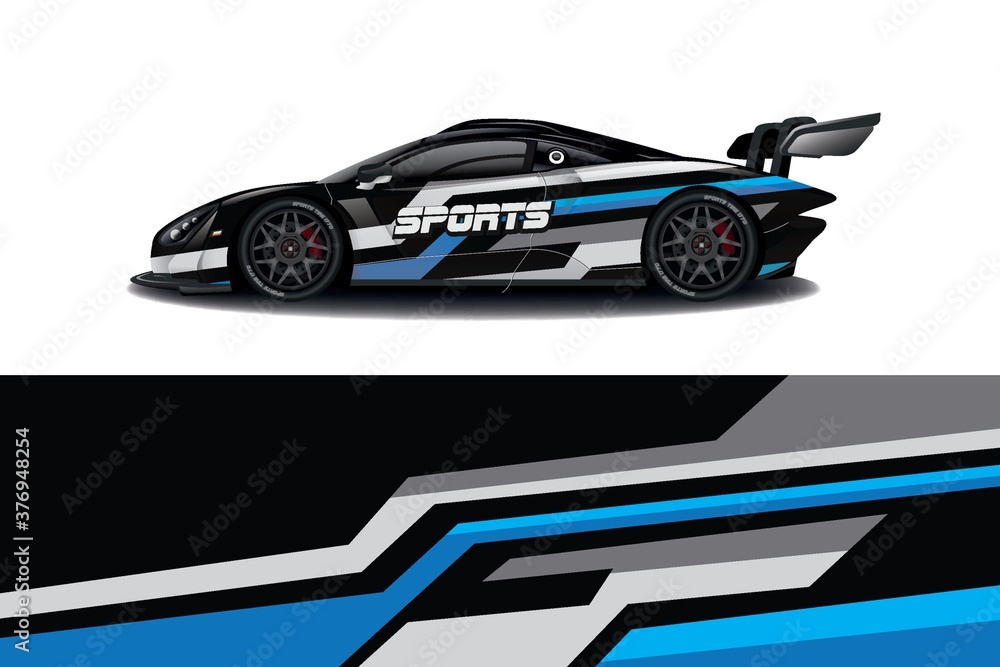Sports car wrapping decal design Sports car wrapping decal design