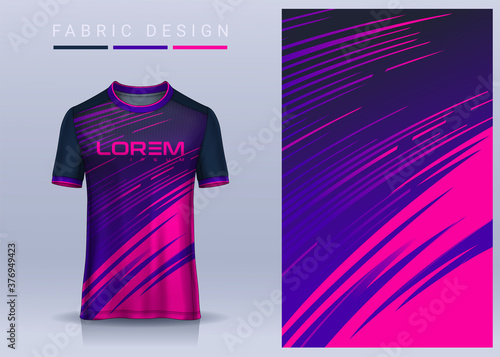 Canvas Print Fabric textile for Sport t-shirt ,Soccer jersey mockup for football club