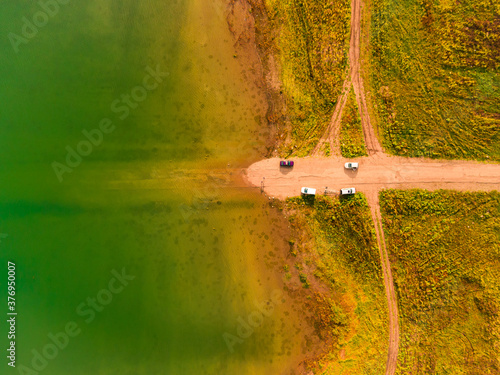rusty boat on the river