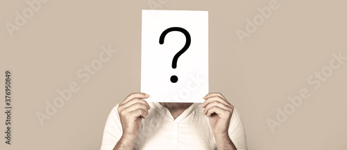 Obraz na płótnie Man a question