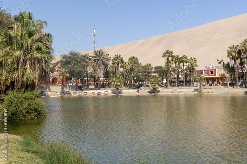 oasis of the village of Huacachina in the province of Ica in central Peru © Eduardo