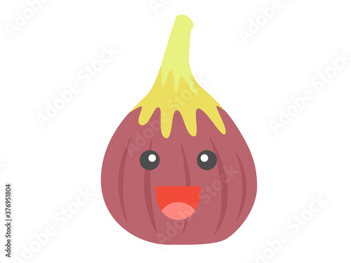 イチジクのキャラクターのイラスト