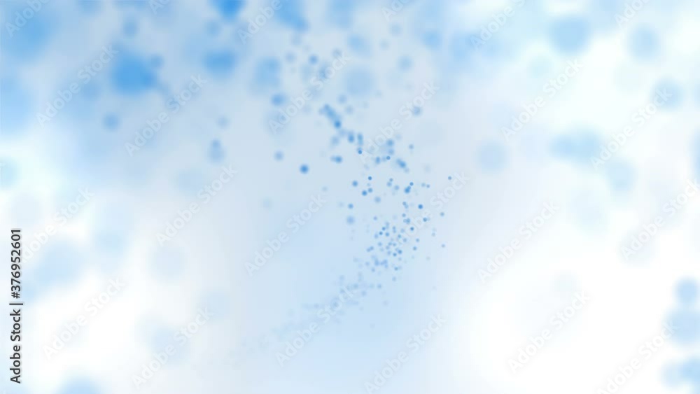 Blue digital wave with particles in motion. Abstract beautiful bokeh lights background with copy space. Technology digital wave concept. Loop animation. Blue digital wave with particles in motion. Abstract beautiful bokeh lights background with copy space. Technology digital wave concept. Loop animation.