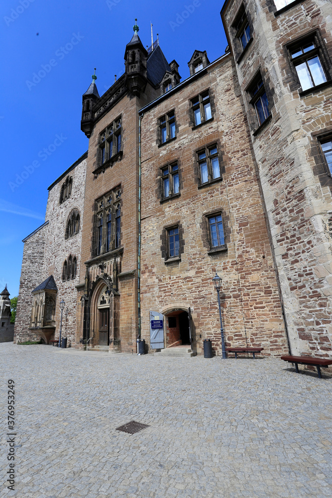 Das Schloss  von Wernigerode. Schloss, Sachsen-Anhalt, Deutschland, Europa