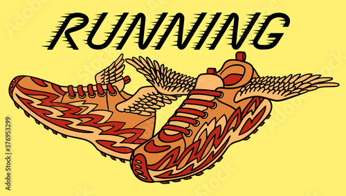 Winged sneakers are ready to conquer speed records.