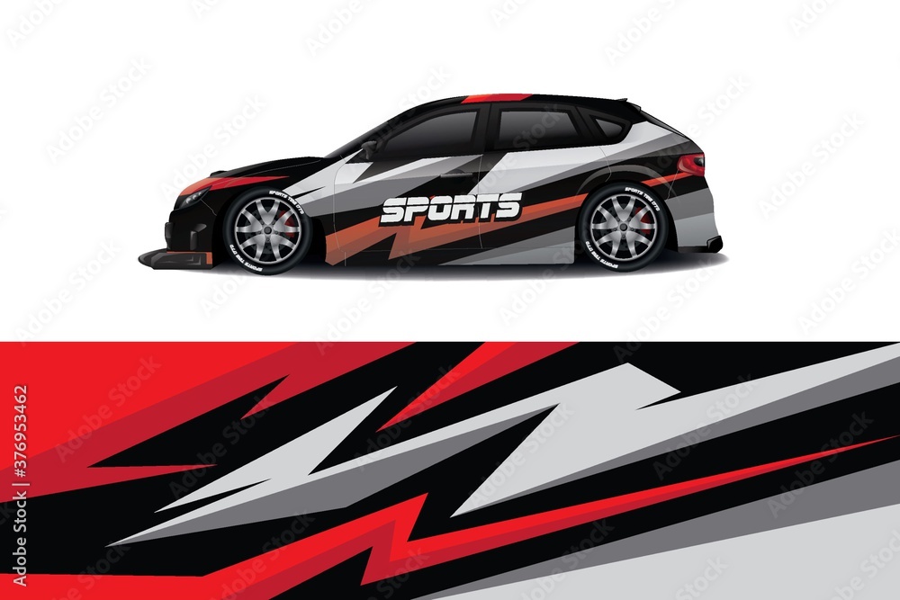 Sports car wrapping decal design Sports car wrapping decal design