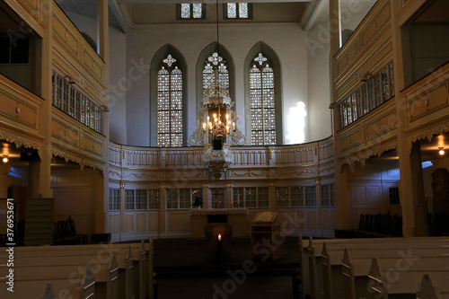 Johann Sebastian Bach Kirche in Arnstadt. Bachkirche, Arnstadt, Thueringen, Deutschland, Europa
