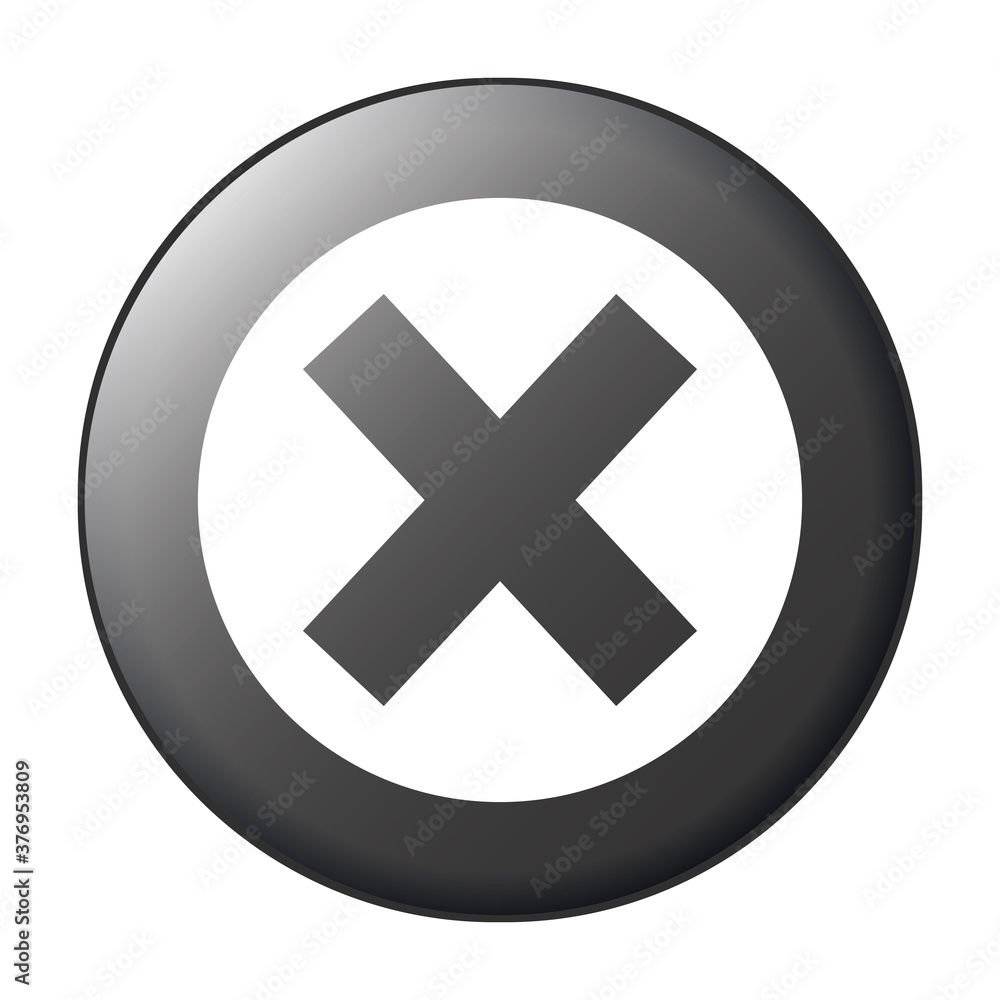 Exit or close vector icon for apps and websites Exit or close vector icon for apps and websites