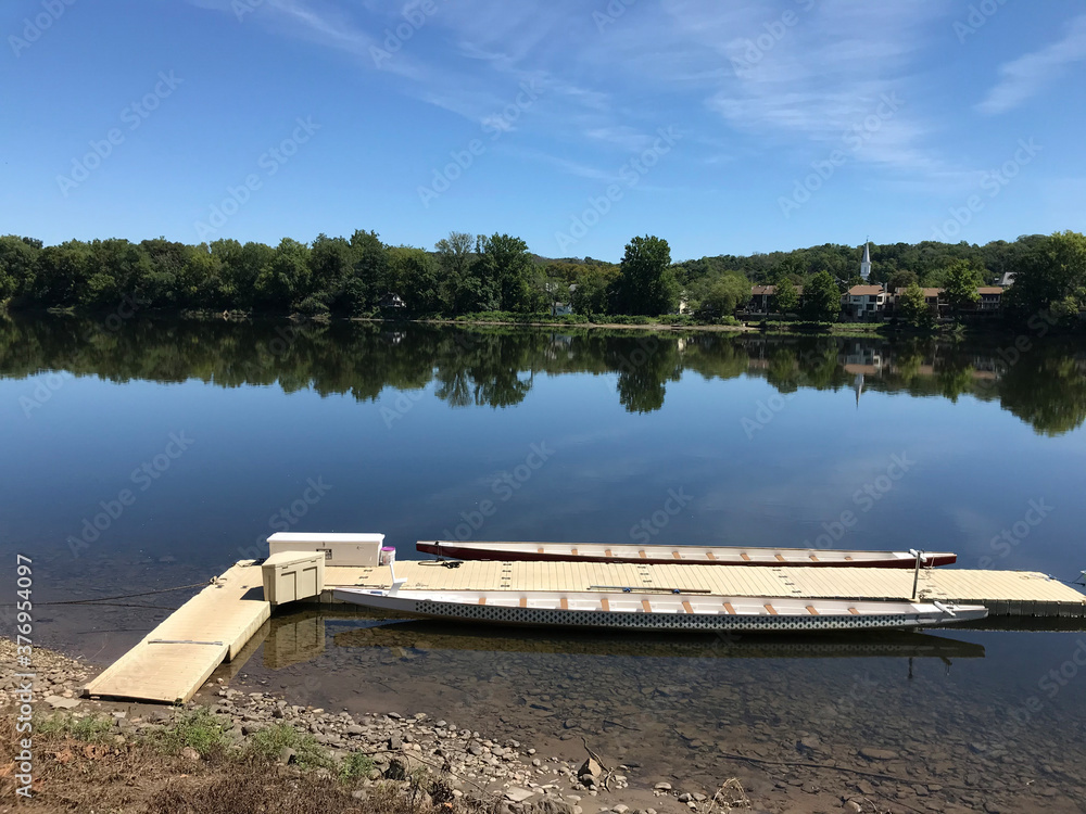 Boat ramp on the Delaware River across from Lambertville, NJ