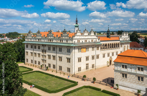 Beautiful view of Litomysl castle. This is monument building in XCzech republic near Pardubice and Ceska Trebova.