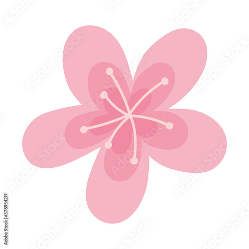 flower decoration natural isolated icon style