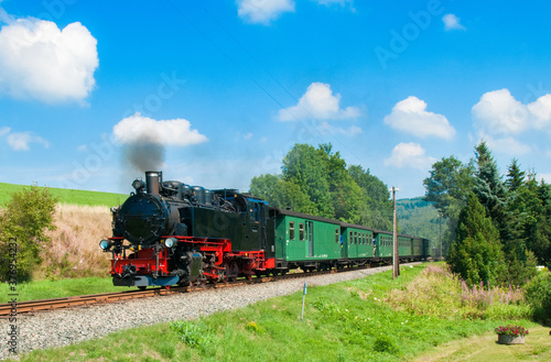 Germany historic steam train.