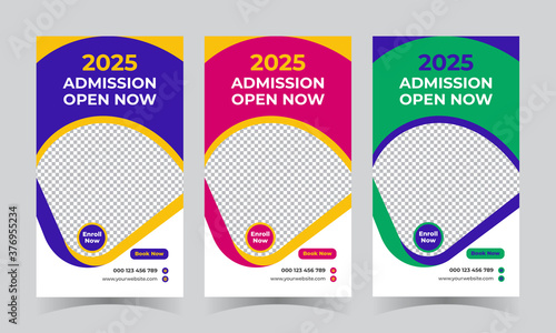 School admission Instagram story design