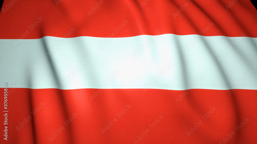 Waving realistic Austria flag background, 3d illustration Waving realistic Austria flag background, 3d illustration
