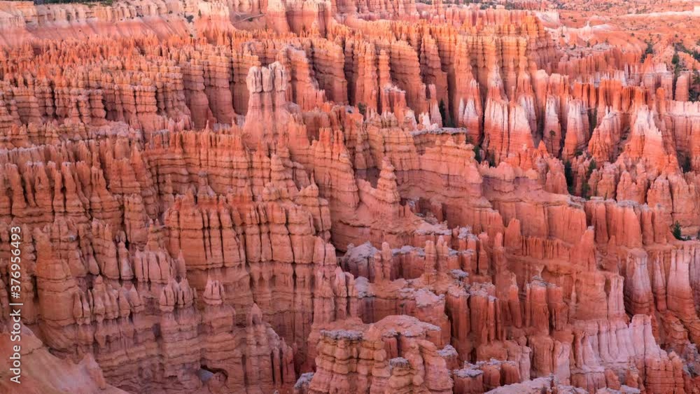 Time lapse of changing hue of canyon walls at dusk at Inspiration Point in Bryce Canyon National Park, Utah Time lapse of changing hue of canyon walls at dusk at Inspiration Point in Bryce Canyon National Park, Utah
