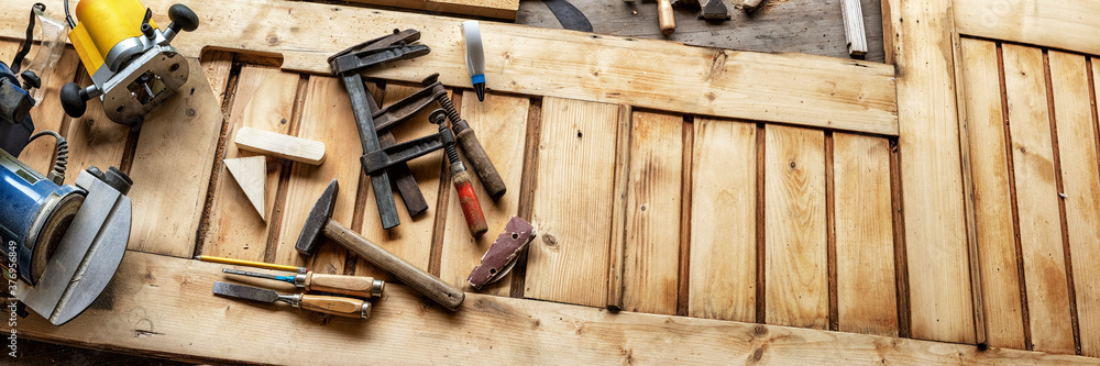 Renovating an old barn door