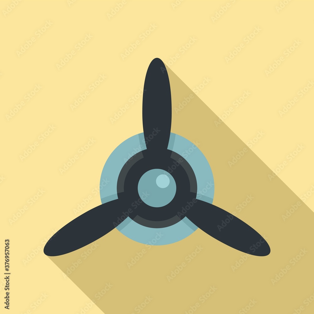Aircraft repair motor propeller icon. Flat illustration of aircraft repair motor propeller vector icon for web design Aircraft repair motor propeller icon. Flat illustration of aircraft repair motor propeller vector icon for web design