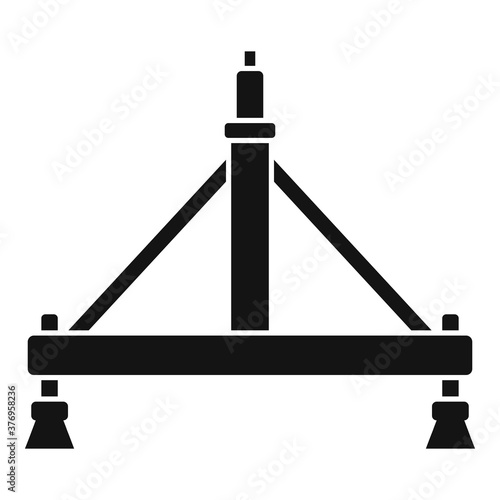 Aircraft repair stand icon. Simple illustration of aircraft repair stand vector icon for web design isolated on white background