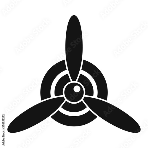 Aircraft repair motor propeller icon. Simple illustration of aircraft repair motor propeller vector icon for web design isolated on white background