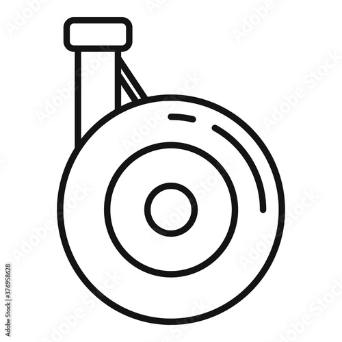 Aircraft repair wheel icon. Outline aircraft repair wheel vector icon for web design isolated on white background