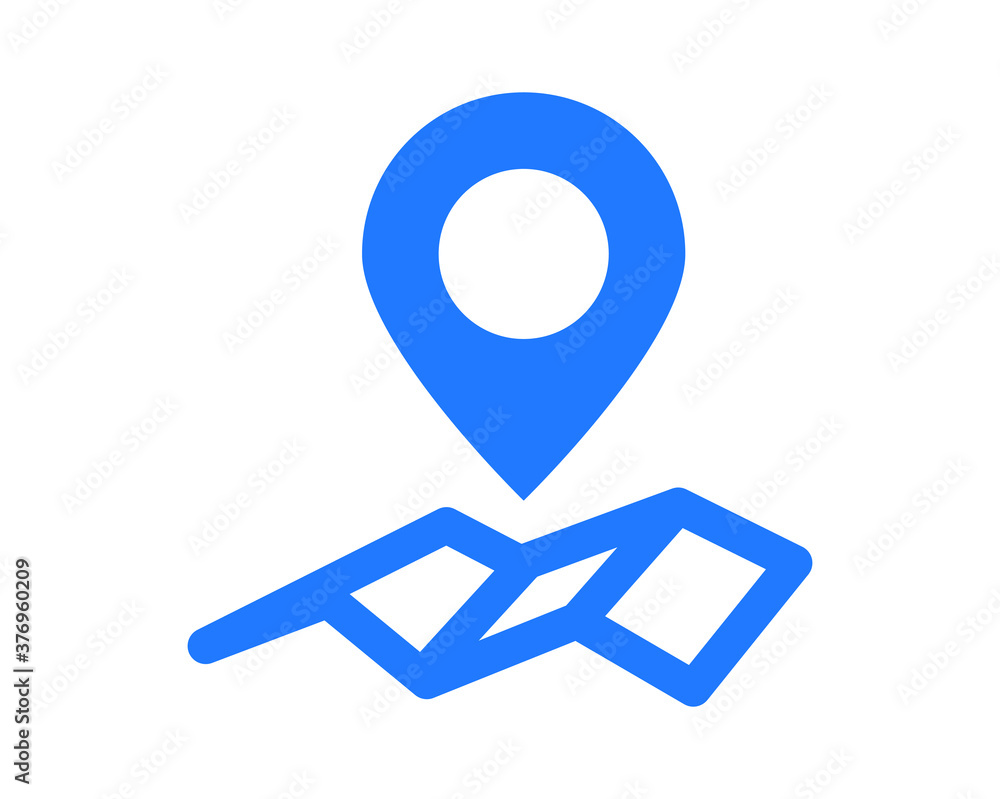 map icon with location sign map icon with location sign
