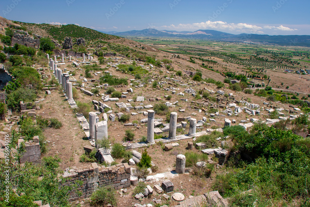 The ancient city of Pergamum (Pergamon), Turkey.