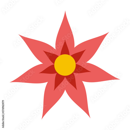 flower decoration bloom isolated icon style