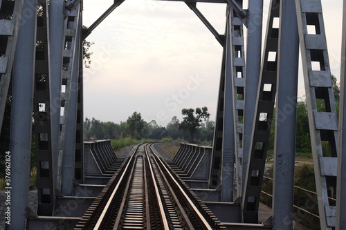 Beautiful steel made  railway Bridge 