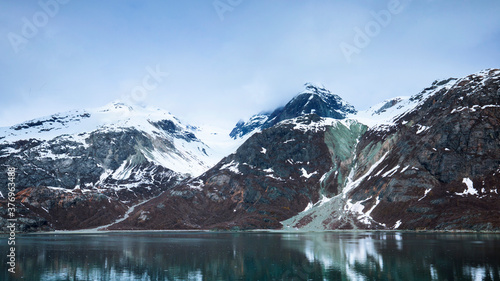 Cruise ship sailing in Glacier Bay National Park, Alaska