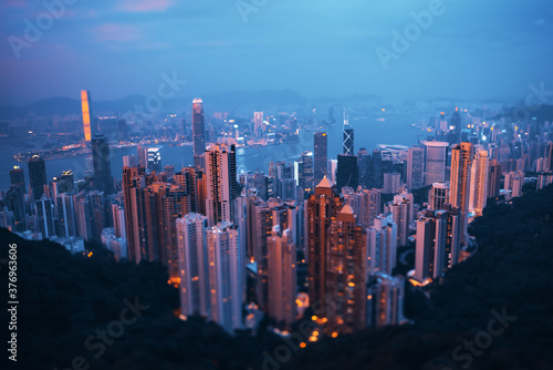 Hong kong from the Victoria peak