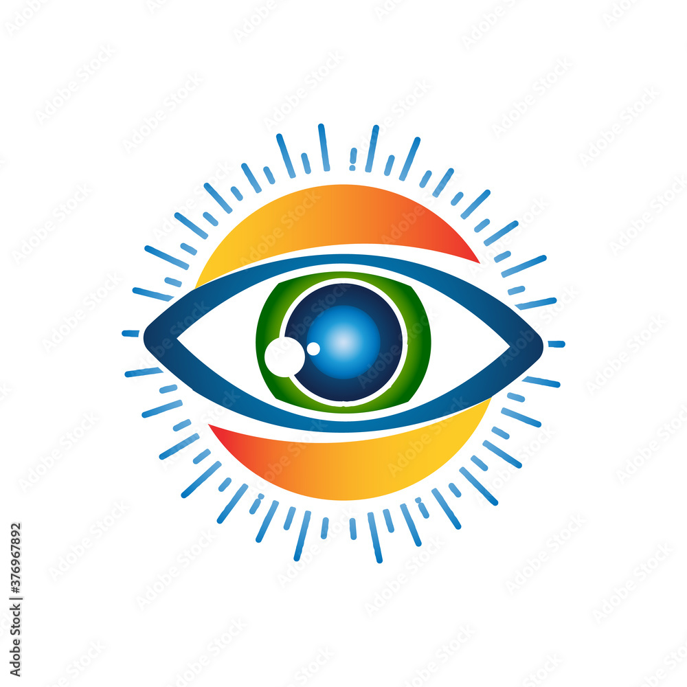 Fototapeta premium Illustration design eye symbol