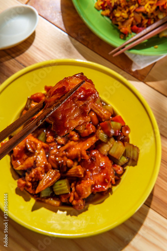 Kung Pao Chicken Shrimp