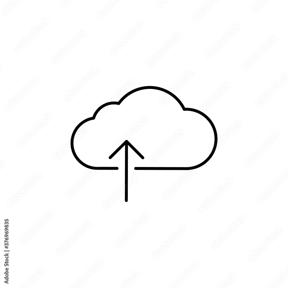 Upload, cloud, arrow vector icon Upload, cloud, arrow vector icon